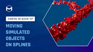 C4DQuickTip 129 Moving Simulated Objects on Splines in Cinema 4D [upl. by Rramahs213]