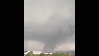 Watch Tornado Slams Little Rock Arkansas [upl. by Akinehc]