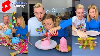 BEST FUNNY TikTok videos and food challenges by VOVALIKA FAMILY [upl. by Lerual986]