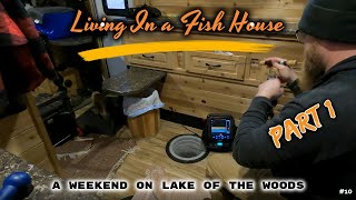 Living in a Fish House  A Weekend on Woods Part 1 Generator Problems 10 [upl. by Terrilyn]