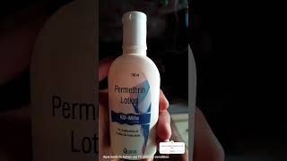 permethrin lotion use for allergy condition pleasesubscribemychannel medicalstudent [upl. by Ahsienar]