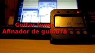 Afinadores para guitarra PC y comun Guitar tuner [upl. by Leonelle34]