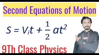 Equations of Motion Class 9 physicsDerivationsecond Equation of motion [upl. by Burr]