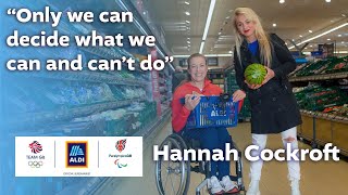 Paralympic Champion Hannah Cockroft talks mindset  Aldi Aisle of Champions with Aimee Fuller [upl. by Ecirtnahc955]