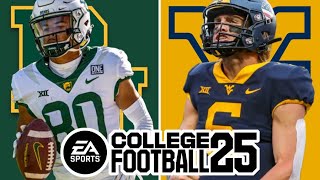 Baylor at West Virginia  Week 12 Simulation EA College Football 25 [upl. by Jock504]