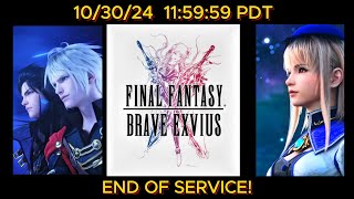 Final Fantasy Brave Exvius Global End of Service [upl. by Constancy322]