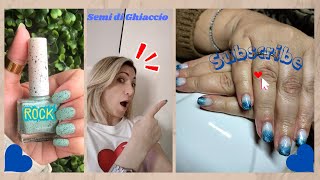 Semi rinforzato Cat Eye sfumato color Ghiaccio unghie manicure refil smalto nailstyle nails [upl. by Eelrak169]