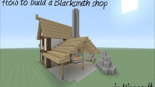 How to build a Blacksmith Shop in Minecraft [upl. by Poppas]