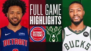 PISTONS at BUCKS  FULL GAME HIGHLIGHTS  December 16 2023 [upl. by Trevorr]