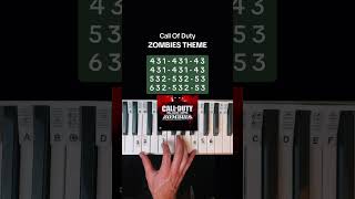 COD Zombies Theme Piano callofduty blackops pianolesson [upl. by Nim]