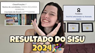 SAIU O RESULTADO DO SISU 2024 l Resultado do Sisu [upl. by Tibold]