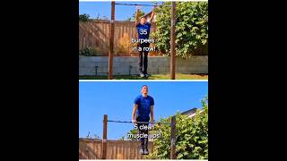 35 burpees to 5 clean muscle ups [upl. by Ynatsed]