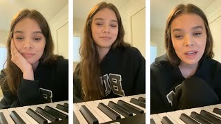 Hailee Steinfeld Instagram Live April 2020 [upl. by Schnur]