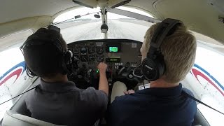 Piper Seminole PA44 Multi Engine Training  Steep Turns Slow Flight Stalls  Cockpit Audio [upl. by Gannie625]