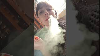 cute young girl smoking asmr video  ig goddessofsmoke smokefetish [upl. by Nohsram573]