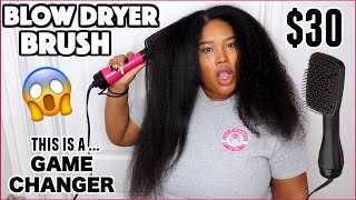 I tried a BLOW DRYER BRUSH and GIRLOMG😱 NOT SPONSORED [upl. by Haididej]