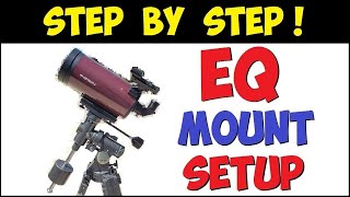 How To REALLY Set Up An Equatorial Telescope Mount  Beginners only please  by reflactor [upl. by Ahsimik347]