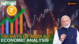 100 days of Modi 30  How the economy performed  GDP Growth  Economic Brief [upl. by Aicillyhp]