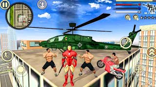 rope hero vice town gameplay iron man game 2024 kings games [upl. by Sosthina]