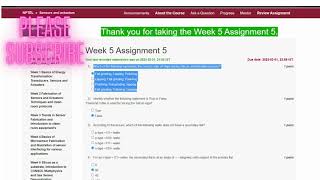 Sensors and actuators Week 5 Assignment 5 answer  Solution NPTEL  QUIZ assignment nptel2023 [upl. by Amle226]