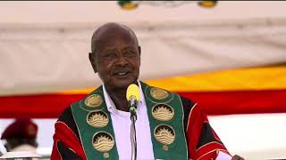 President Yoweri Musevenis speech as he returns to Makerere University [upl. by Euqram]