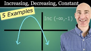 Intervals where the Function is Increasing Decreasing or Constant [upl. by Magdalen]