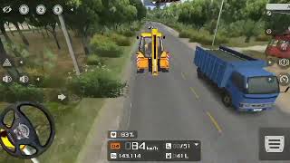 Accident Excavator Driving Gameplay  Android iOS Gaming Video  Jcb Backhoe Loader Driving [upl. by Nodyroc]