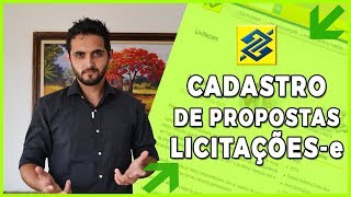 16  Como cadastrar propostas no Licitaçõese [upl. by Gustavus721]