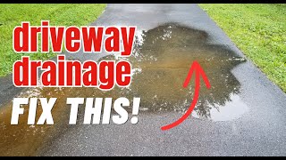 How to Drain Water on Driveway Patio Pool Deck Parking Lot Sidewalk Tennis amp Basketball Courts [upl. by Bonnice]