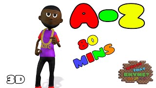 Letters A To Z Hip Hop Song  Alphabet Rap Song A  Z  Nursery Rhymes 3D Animation  Rap Kids Songs [upl. by Calie128]