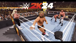 WWE 2k24 Midnight Express vs The Bushwhackers [upl. by Irtimd860]