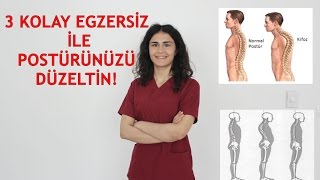 3 ÇOK KOLAY EGZERSİZ İLE DURUŞUNUZU DÜZELTİN 3 OF THE BEST EXERCISES FOR POSTURE [upl. by Noam183]