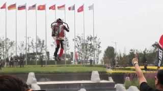 Human flying with jet pack in Beijing [upl. by Legyn]