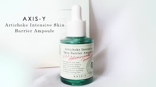 AXISY Artichoke Intensive Skin Barrier Ampoule Review [upl. by Ezaria]