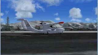 Icon A5 LSA lightsport airplane with Microsoft Flight Simulator X Aircraft program FSX [upl. by Alfonse]