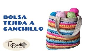 Bolsa tejida a ganchillo  1 de 2 [upl. by Arimay]