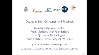 Pierre Rouchon  Quantum Error Correction and Feedback [upl. by Yehtomit]