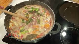 RECETTE SOUPE DHARICOT ROUGE plat Angolais [upl. by Annawd]