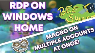 Macro on Multiple Accounts on Windows HOME  Natro Macro RDP Tutorial [upl. by Ydarg245]