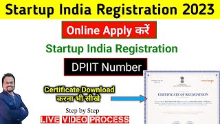 How to register for Startup India Certificate  How to apply for Startup India Registration Startup [upl. by Simona]