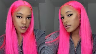 HOT PINK HAIR TUTORIAL ft Ashimary hair [upl. by Murton289]