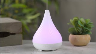 Piccolo™ Ultrasonic Essential Oil Diffuser by SpaRoom [upl. by Anuayek245]