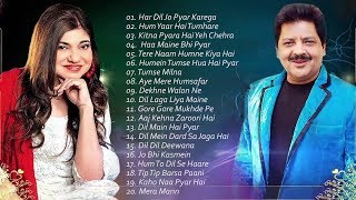 2 Best Of Udit Narayan Alka Yagnik Kumar Sanu Songs  90s Evergreen Bollywood Songs Jukebox [upl. by Alesi656]