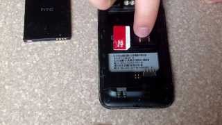 Insert  eject SIM card HTC droid incredible 2 [upl. by Ednarb84]