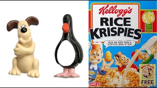 Rice Krispies Wallace amp Gromit Toys amp Cereal Advert 1997 [upl. by Marasco377]