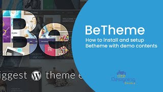 How to install and setup Betheme with demo contents  Betheme installation Guide [upl. by Nnayr]