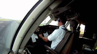 GoPro view Boeing 767 Take Off from cockpit [upl. by Yalc202]