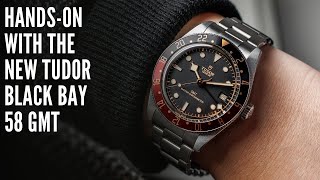 The New TUDOR Black Bay 58 GMT Is Here HandsOn at Watches amp Wonders [upl. by Ashil669]