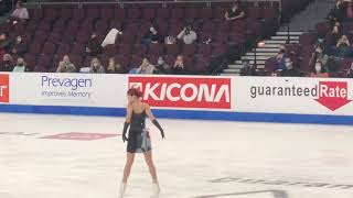 Alexandra Trusova FS Practice Skate America 2021 [upl. by Euqinamod]