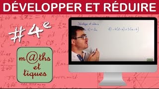 Développer et réduire une expression  Quatrième [upl. by Aisereht]